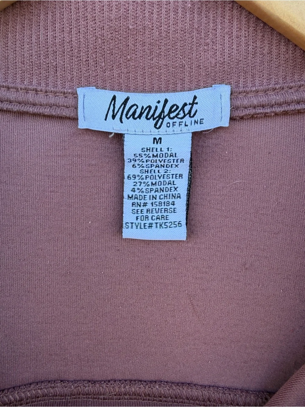 Manifest Offline Magenta Half Zip crop Sweater